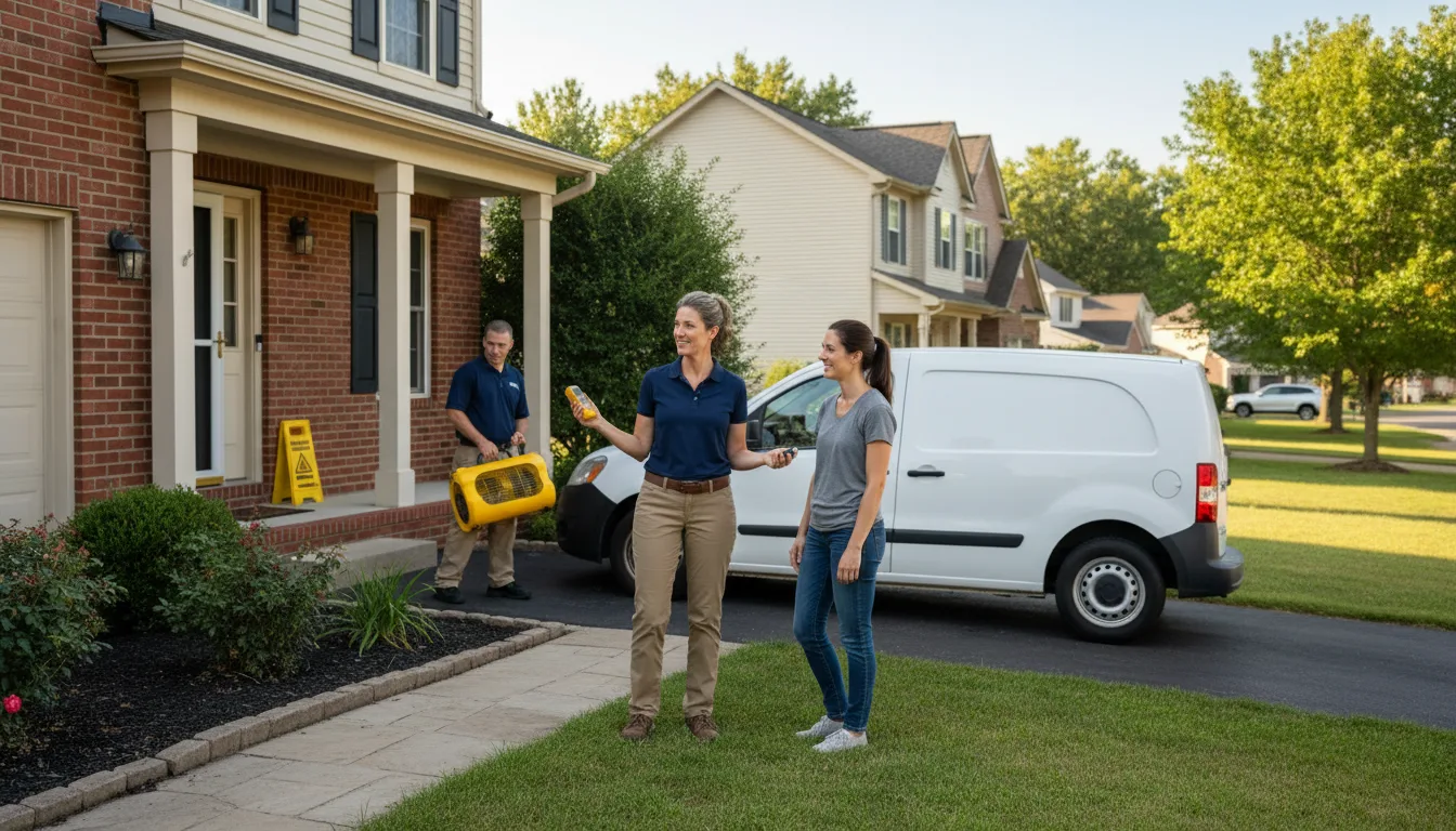 Water restoration image for Water Damage & Restoration Services in High Hill, MO